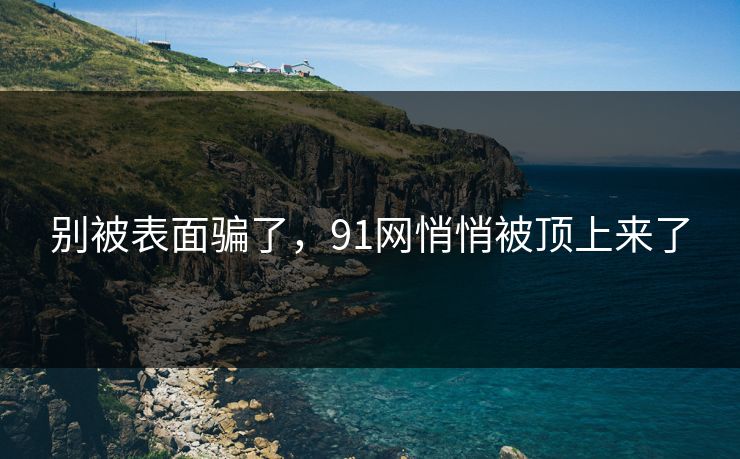别被表面骗了，91网悄悄被顶上来了