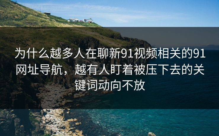为什么越多人在聊新91视频相关的91网址导航，越有人盯着被压下去的关键词动向不放